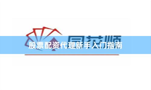 股票配资代理新手入门指南